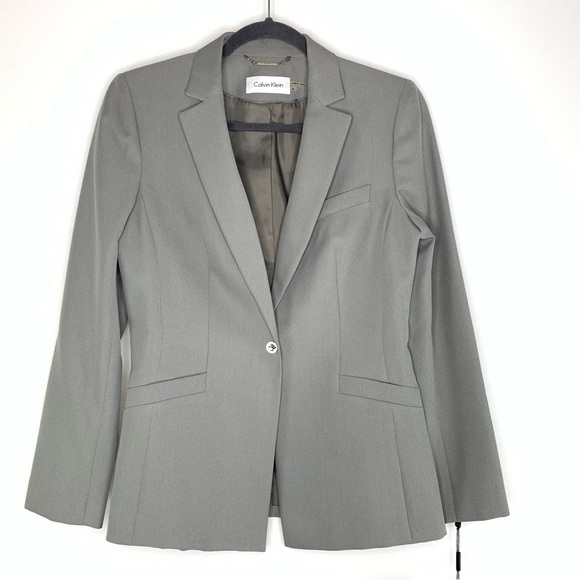 Calvin Klein Jackets & Blazers - NWT Calvin Klein, gray suit blazer, size 6